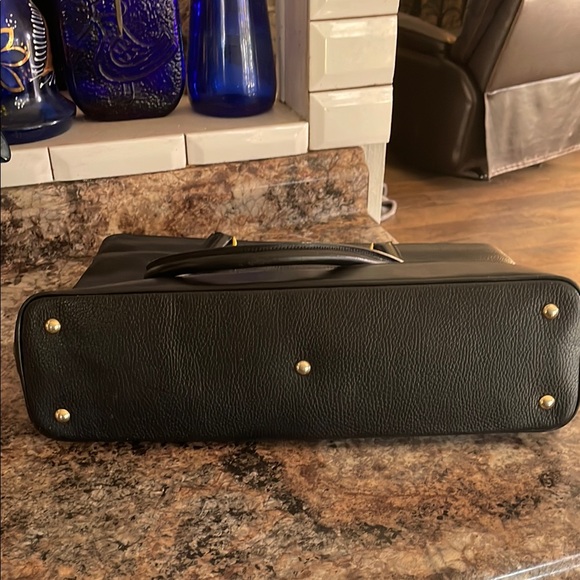 Mark Cross Italy Black Leather Tote Bag - Picture 8 of 10